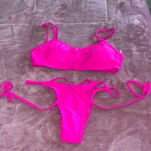 Shein Neon Pink Bikini